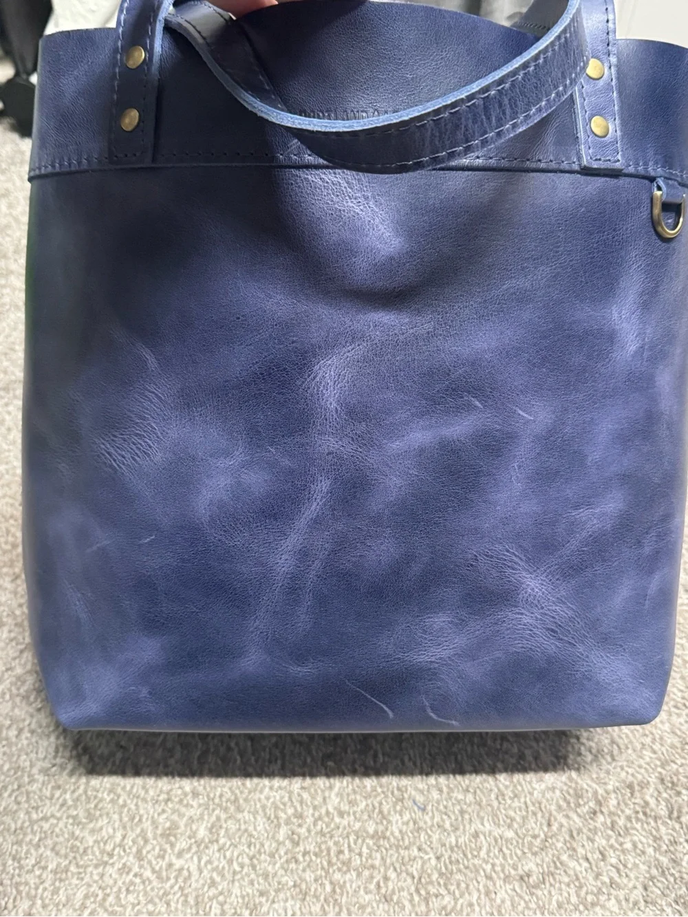 Portland Leather Goods Medium Montana Tote Cowboy Blue